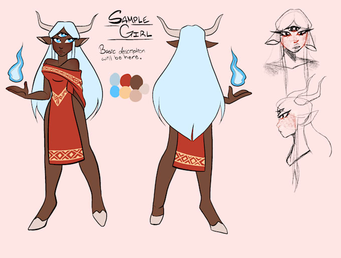 Create cartoon reference images by Spacesofty | Fiverr