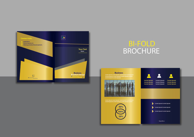create unique business brochure,bi fold brochure,tri fold brochure for you
