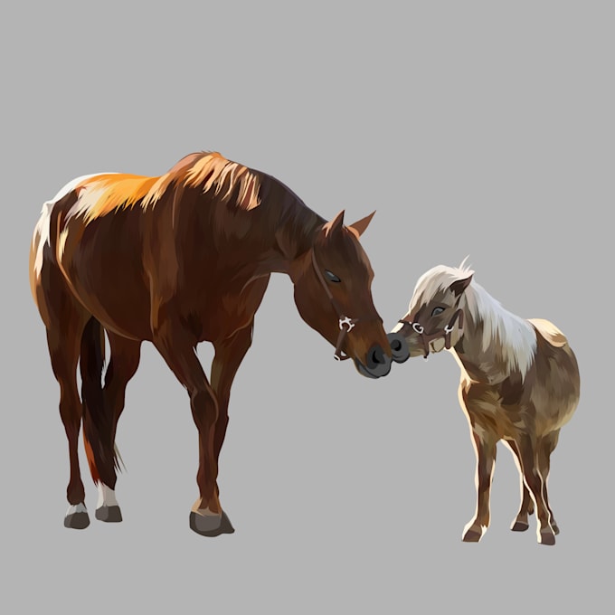 draw pet into vector cartoon portrait