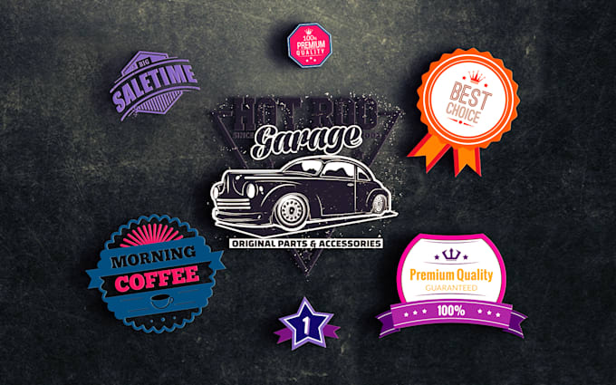 do vintage badge logo for your business