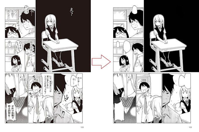 clean, redraw and typeset manga or doujins
