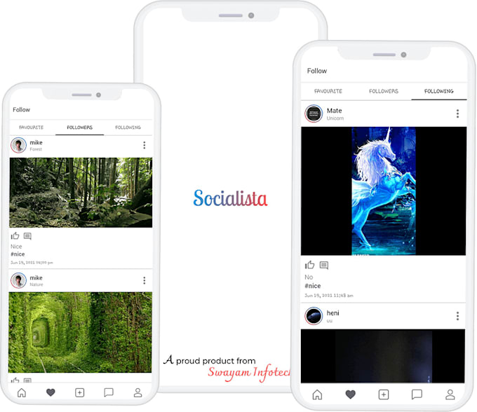 develop mobile app with the react native application