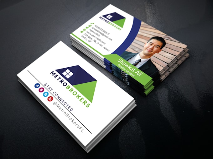 do professional  modern and luxury business card design