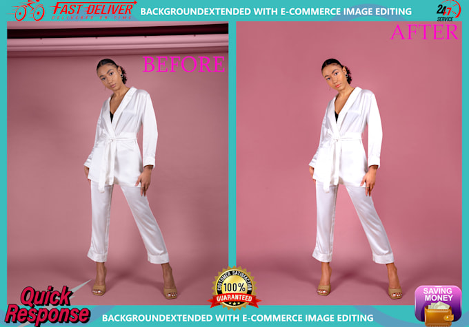 do studio photo extend background clean up any dust spots