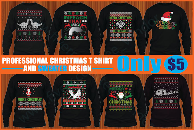 do creative christmas sweater and sweatshirt design