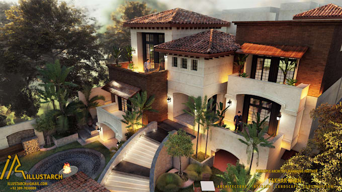 3d model, exterior, interior rendering