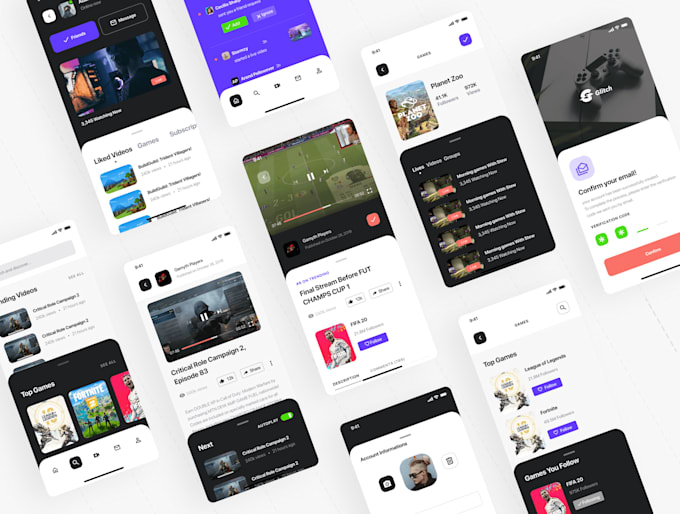 design and develop flutter app