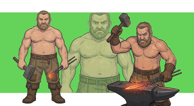 design a professional 2d character reference sheet for your oc