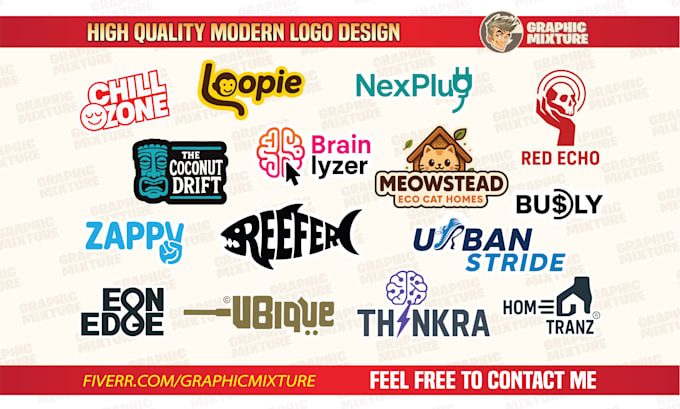 design premium modern minimalist logo design for your business