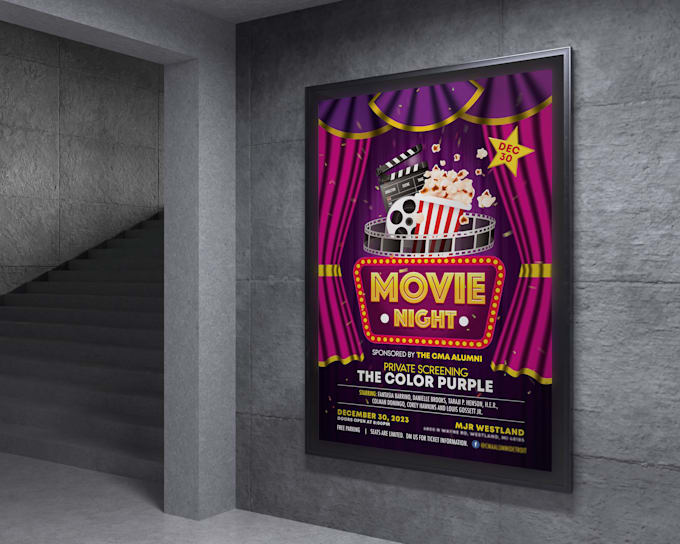 be your designer for event, movie, sports posters