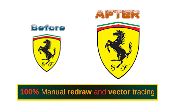vector tracing, recreate, redraw, your image logo raster to HQ vector