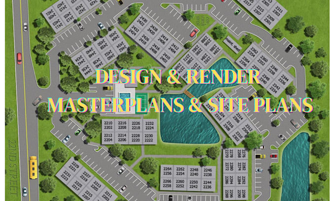 design professional master plans, site plans