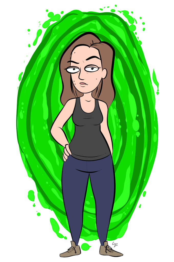 Turn your photo into a rick and morty character by Pigmentedstore | Fiverr