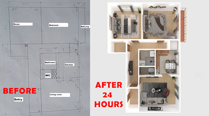 draw 2d and 3d matterport floorplans