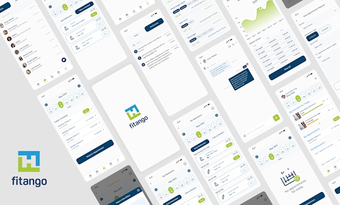 design modern mobile app UI UX and clickable prototype in figma