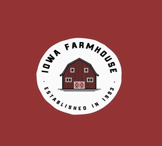 design iowa farmhouse logo in 1 day