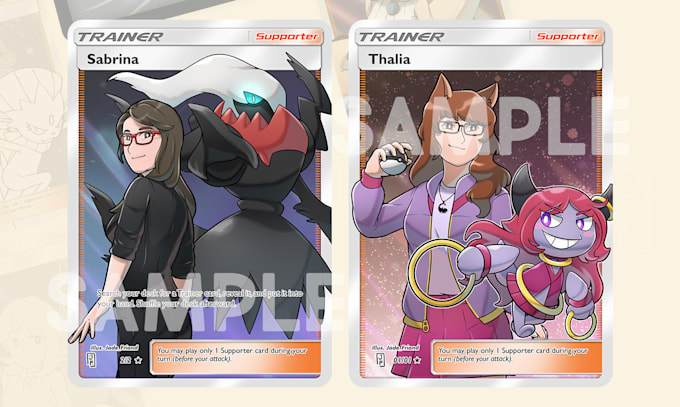 draw you an illustration for pokémon tcg card