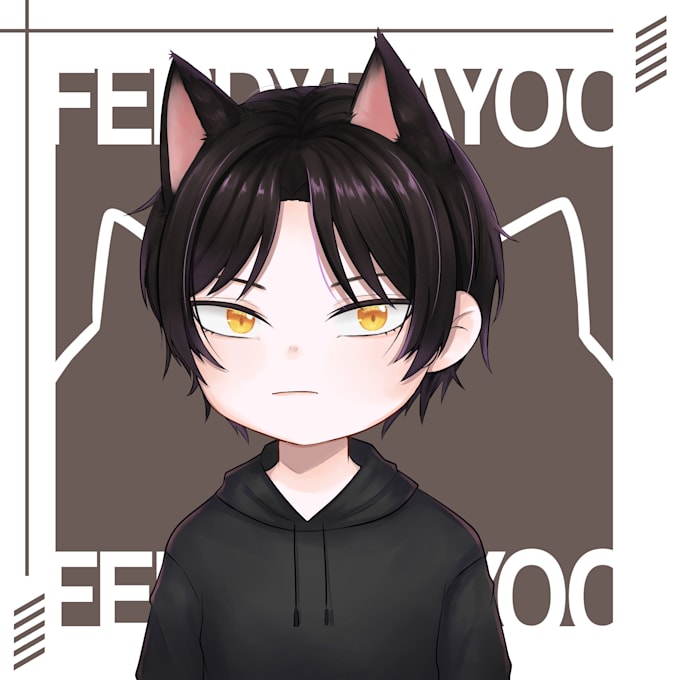 draw cute chibi icon, profile picture, and avatar for you