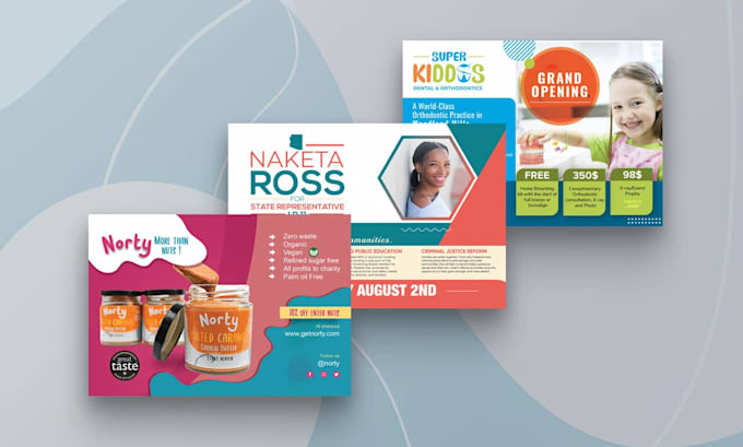 design promotional postcard mailer and eddm direct mail for your business