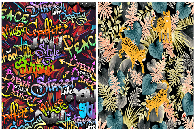 create digital seamless textile prints