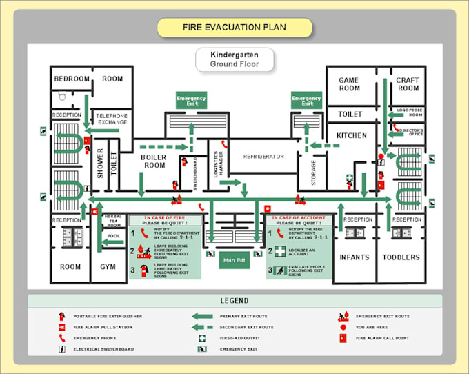 design emergency evacuation and exit plan
