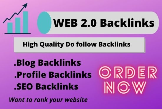 make high authority SEO web 2 0 backlinks