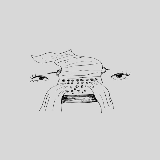make line art for poetry books