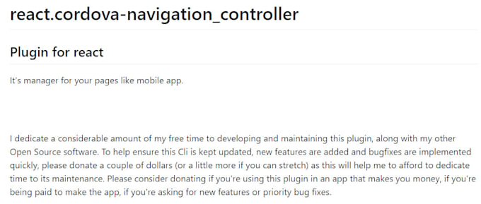 support any react cordova app problems