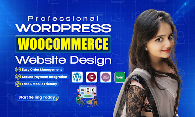 create wordpress woocommerce website, ecommerce online store