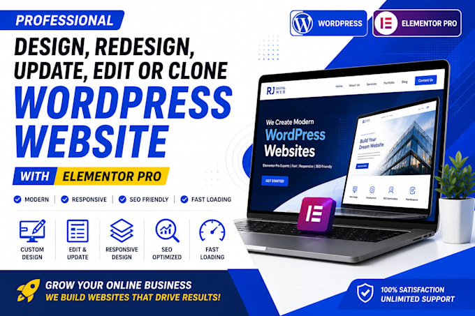 design or redesign a professional wordpress website for your business
