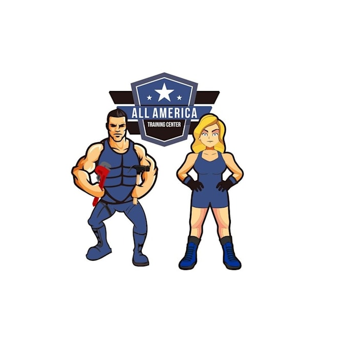 design roughneck wrestler logo for training facility