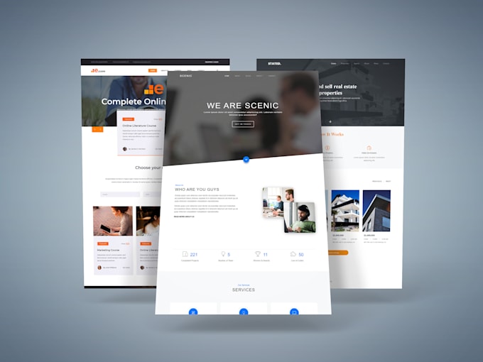 Design a responsive html website using html css bootstrap by ...