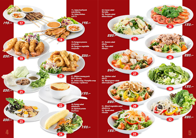 design professional restaurant menus for print and digital use