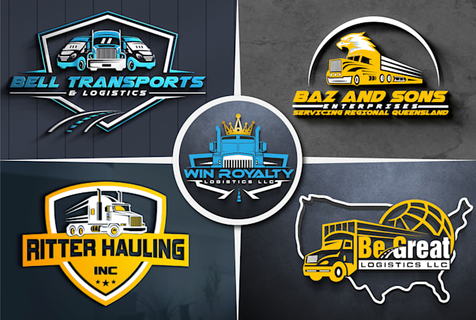do transport logistic and trucking logo