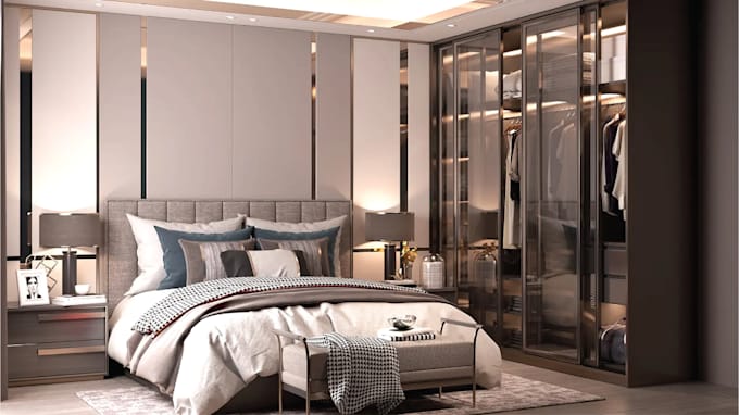 do interior design 3d modelling and renderings