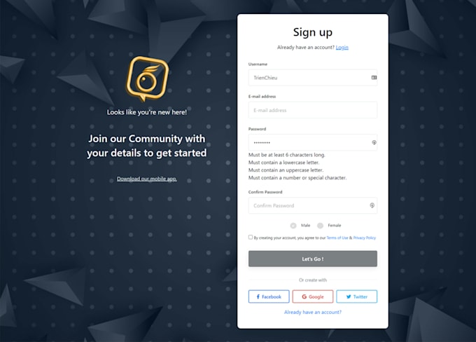 design wowonder welcome pages