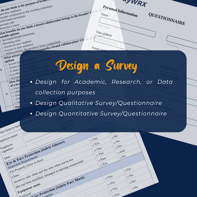 create survey forms and questionnaires for research and documentation