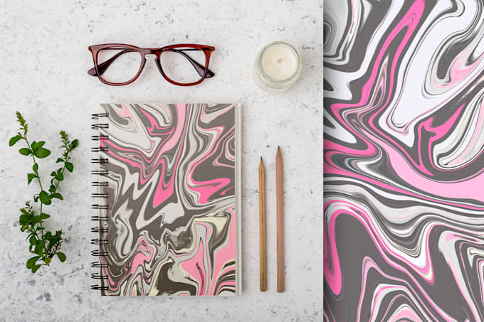 create abstract marble digital paper