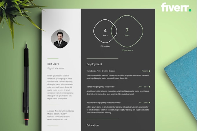 Write cv, resume, and upgrade your cv design by Kamil_mehmood | Fiverr