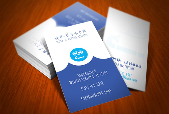 customize this two sided business card