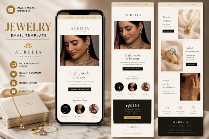 design custom, high converting mailchimp newsletter template