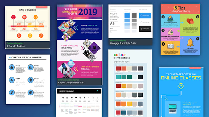 design business infographic, product infographic, flowcharts
