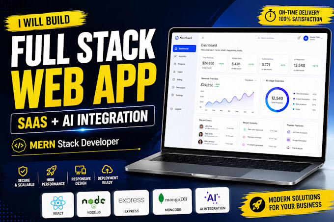 be your full stack web developer and web designer, full stack web development