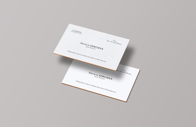 design unique and professional business card