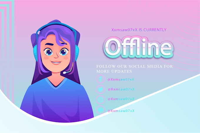 design a twitch offline screen