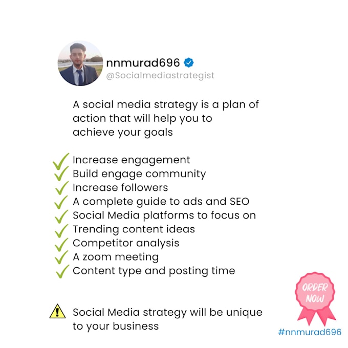 create a  social media marketing strategy with management