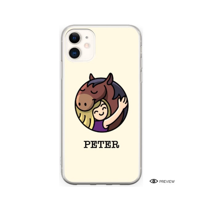 do a super cute personalised horse and owner illustration