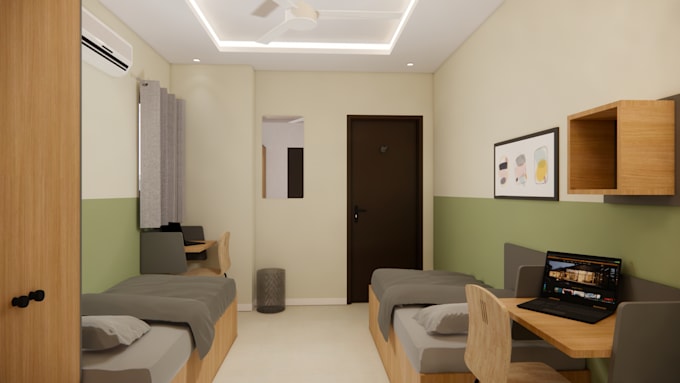 rendering and presentation 3d models interiors