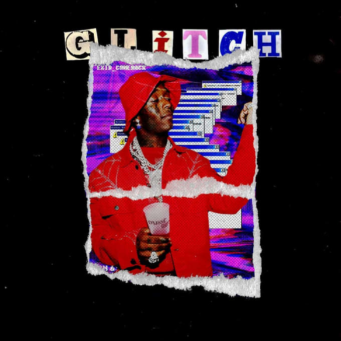 make a trap rap cover art with scrapbook effect