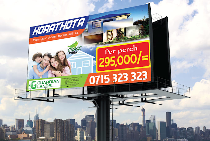 design creative billboard or outdoor banner